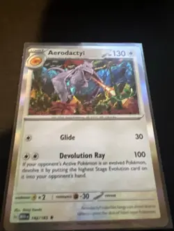 Pokemon Aerodactyl SV Holo Rare Card 142/165 Scarlet & Violet 151 Series - Image 1