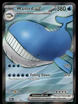 Wailord ex ME05: Pitch Black [097/084] Ultra Rare Holofoil NM Pokemon - Image 1