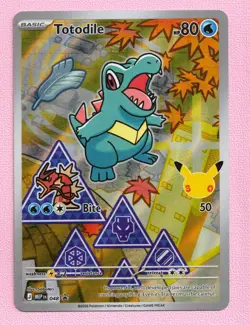 Totodile 048 Pokemon First Partner Illustration Collection Promo Holo NM - Image 1