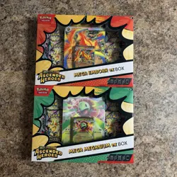Pokemon Ascended Heroes Mega ex Boxes - Emboar & Meganium - Lot of 2 - SEE PICS - Image 1
