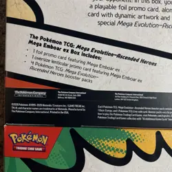 Pokemon Ascended Heroes Mega ex Boxes - Emboar & Meganium - Lot of 2 - SEE PICS - Image 3