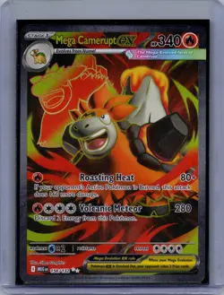 MEGA CAMERUPT EX 156/132 ULTRA RARE MEGA EVOLUTION HOLO NM - Image 1