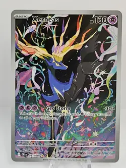 Pokemon TCG Xerneas Illustration Rare Full Art Holo 091/086 Chaos Rising NM - Image 1