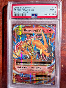 2016 Pokemon XY #13 M Charizard EX Evolutions PSA 9 - Image 1