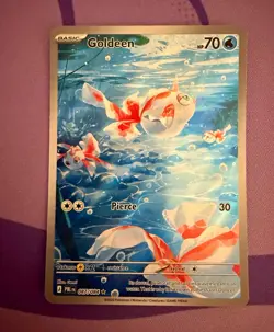 Pokemon TCG Goldeen Illustration Rare Full Art Holo 087/084 EN Pitch Black - Image 1
