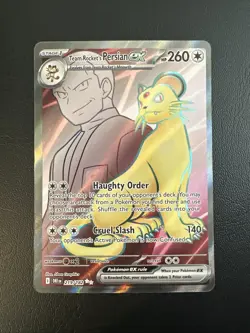 Team Rocket's Persian EX 219/182 | Ultra Rare | Destined Rivals | NM | Pokemon - Image 1