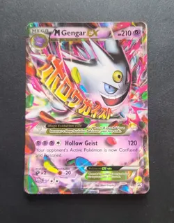 Pokemon TCG M Gengar EX lot of 2- Promo XY166 + Phantom Forces 35/119 both HP - Image 2