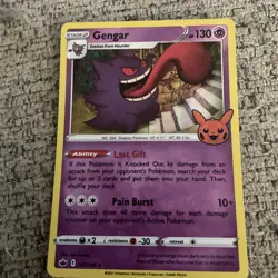 Pokemon Gengar TCG Stamped Card Halloween Trick or Trade, Holo Rare, 057/198 - Image 1