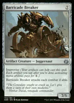 Barricade Breaker 144/184 Aether Revolt MTG Magic the Gathering card - Image 1