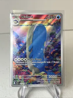 Wailord 162/159 Illustration Rare Journey Together Pokemon Holo Near Mint - Image 1