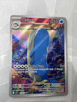 Wailord 162/159 Illustration Rare Journey Together Pokemon Holo Near Mint - Image 2