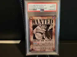 Marshall D. Teach OP09 Wanted Alternate Art Card Gem MT PSA 10 - Japanese - Image 1