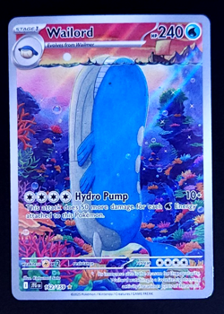 Wailord 162/159 Illustration Rare Journey Together Pokemon Near Mint - Image 1