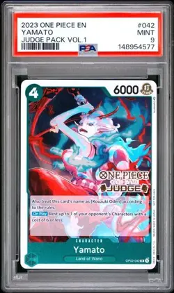 2023 ONE PIECE JUDGE PACK VOLUME 1 042 YAMATO PSA 9 MINT - Image 1