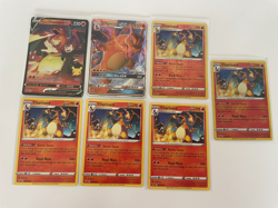Pokemon TCG Charizard Trading Card Lot of 7 Holo and GX Cards - Image 1
