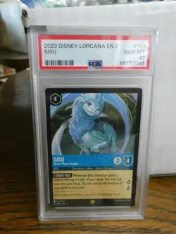 2023 Disney Lorcana SISU Divine Water Dragon 159/204 PSA 10 GEM MINT - Image 1