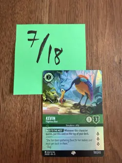 Disney Lorcana TCG Kevin - Flightless Bird 215/207 Epic Foil Attack Of The Vine! - Image 1