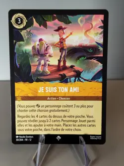 Carte LORCANA FR - Chapitre 12 30/204 Je suis ton ami - Super Rare non Foil Neuf - Image 1