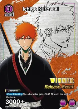 Ichigo Kurosaki Release Event Winner Foil - UEPR/BLC-1-103 NM - Union Arena - Image 1