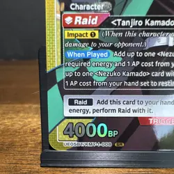 Bandai Union Arena Tanjiro Kamado UE05BT/KMY-1-008 SR Holo Foil 4000BP C4 - Image 4