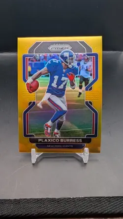 2021 Panini Prizm Plaxico Burress True Gold SSP #05/10 GIANTS 236 - Image 1