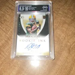 Panini 2014 Immaculate Davante Adams Rookie Ink Gold Auto /10 Arena 8.5 - Image 1