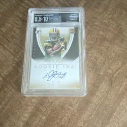 Panini 2014 Immaculate Davante Adams Rookie Ink Gold Auto /10 Arena 8.5 - Image 2