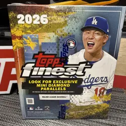 2026 TOPPS FINEST BASEBALL MEGA BOX (48 Cards) MLB Brand New Factory Sealed - Image 1