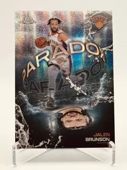 2025-26 Topps Chrome Basketball PX-11 Jalen Brunson Paradox SSP New York Knicks - Image 1