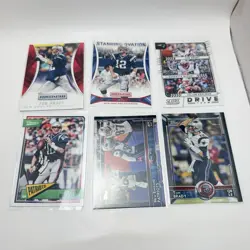 Lot of 17 Tom Brady Football Cards - Panini And Topps New England Patriots - Image 1