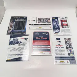 Lot of 17 Tom Brady Football Cards - Panini And Topps New England Patriots - Image 4