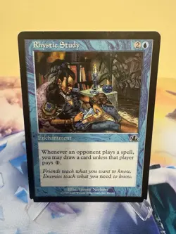 MTG - Rhystic Study LP Blue Sorcery Prophecy 45/143 - Image 4