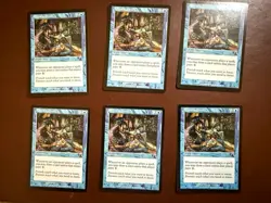 LOT of 6 Rhystic Study MTG Prophecy 2000 Blue Enchantment Regular English - Image 1