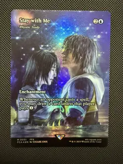 MTG Stay with Me - Rhystic Study Foil (Showcase) - Final Fantasy x MTG 0031 - Image 1