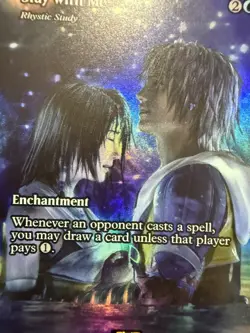 MTG Stay with Me - Rhystic Study Foil (Showcase) - Final Fantasy x MTG 0031 - Image 4