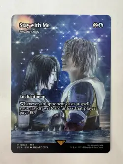 Stay with Me- Rhystic Study (Showcase) M31 MTG Final Fantasy: Through the Ages - Image 1