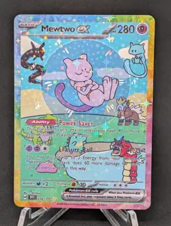 BUBBLE MEWTWO EX POKEMON CARD * FAN ART * MEW FRIENDS Paldean 232/091 - Image 1