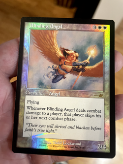 Blinding Angel FOIL Nemesis card MTG NM never played. - Image 1
