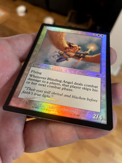 Blinding Angel FOIL Nemesis card MTG NM never played. - Image 2
