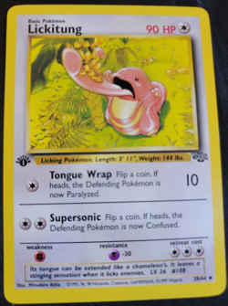Lickitung # 38/64 1st Edition Jungle Set Pokemon Trading TCG Game Cards NM - Image 1