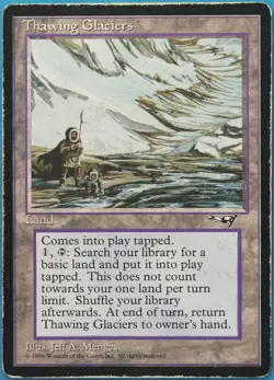 Thawing Glaciers Alliances VHP/DAMAGED (Reserved List MTG Card) 518500 ABUGames - Image 1
