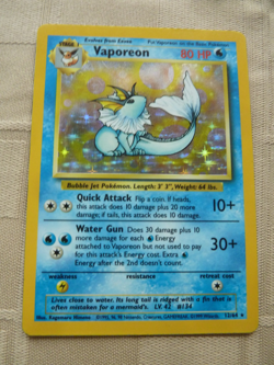 Pokemon - Vaporeon 12/64 - Jungle Holo - card - Image 1