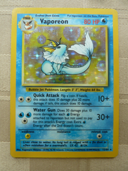 Pokemon - Vaporeon 12/64 - Jungle Holo - card - Image 2