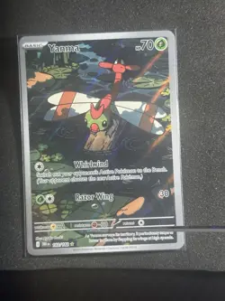 Pokemon TCG Yanma Destined Rivals Full Art Rare Card 183/182 - Image 1