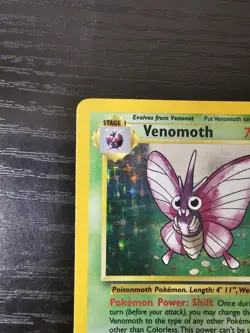Pokemon Card - Venomoth Jungle 13/64 Holo Rare Moderately Played MP - Image 3