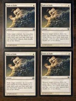 Path to Exile x4 25/318 15/145 White Instant Wizards 2011 Magic English - Image 2