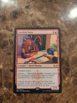 Devilish Valet Streets of New Capenna Regular NM MTG - Image 1