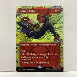 MTG Spider-Punk Magic: The Gathering Marvel's Spider-Man Rare #0210 - Image 1