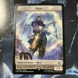 MTG - Hero 0008/Robot Warrior 0012 Token - Final Fantasy NP Regular - Image 1