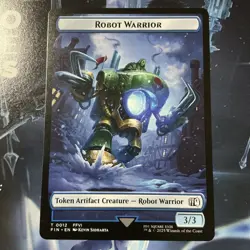 MTG - Hero 0008/Robot Warrior 0012 Token - Final Fantasy NP Regular - Image 2